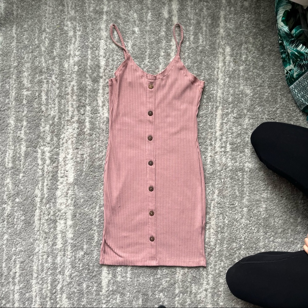 Pink bodycon dress